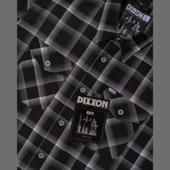 DIXXON FLANNEL x KISS DRESSED TO KILL Flannel Shirt Collab - Men's Medium - Picture 3 of 11
